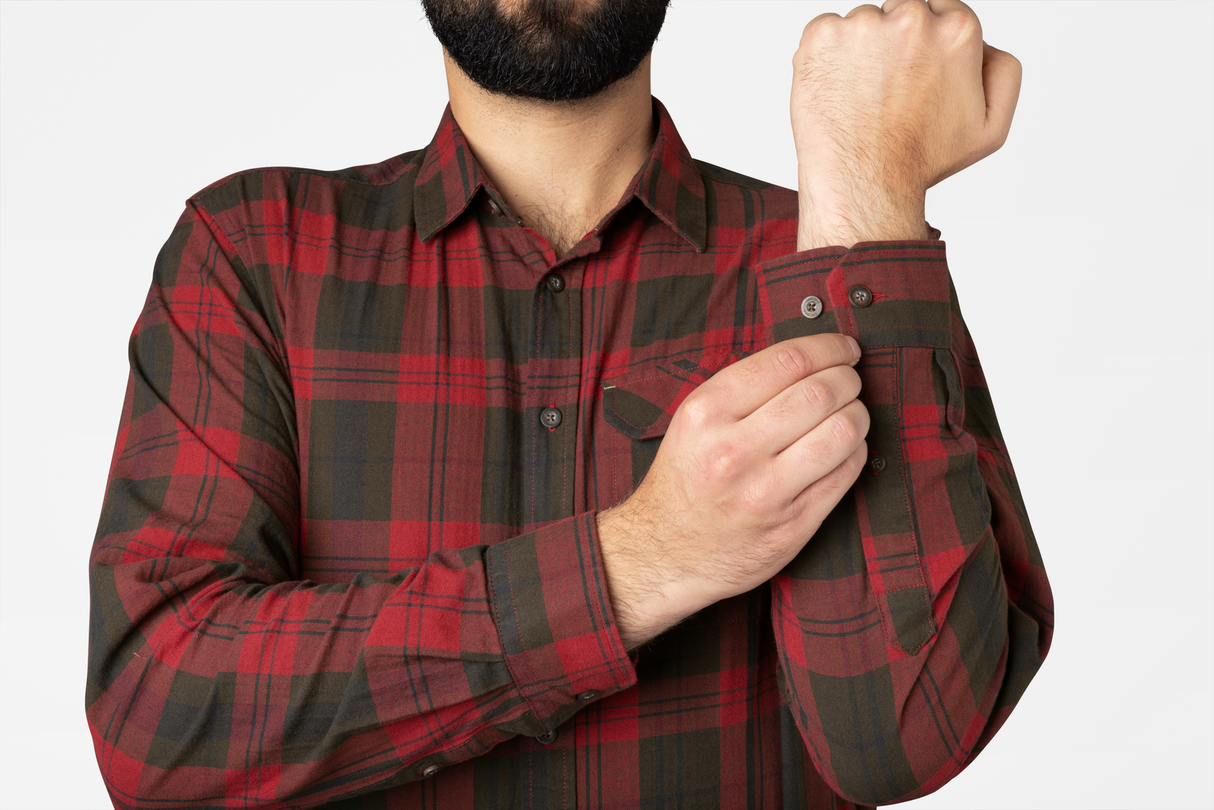 Highseat Hemd - Red forest check - Seeland
