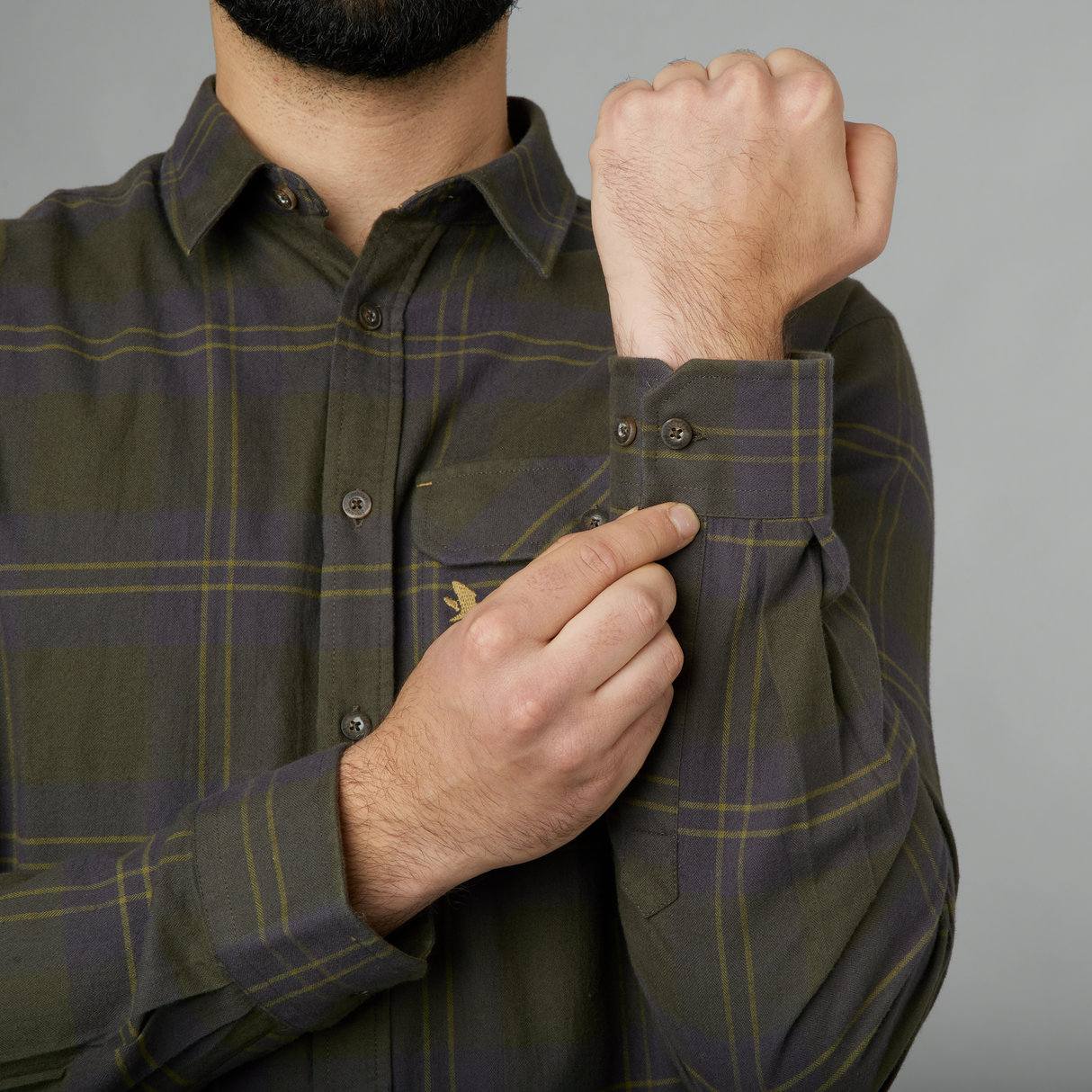 Highseat Hemd Dark Olive - Seeland