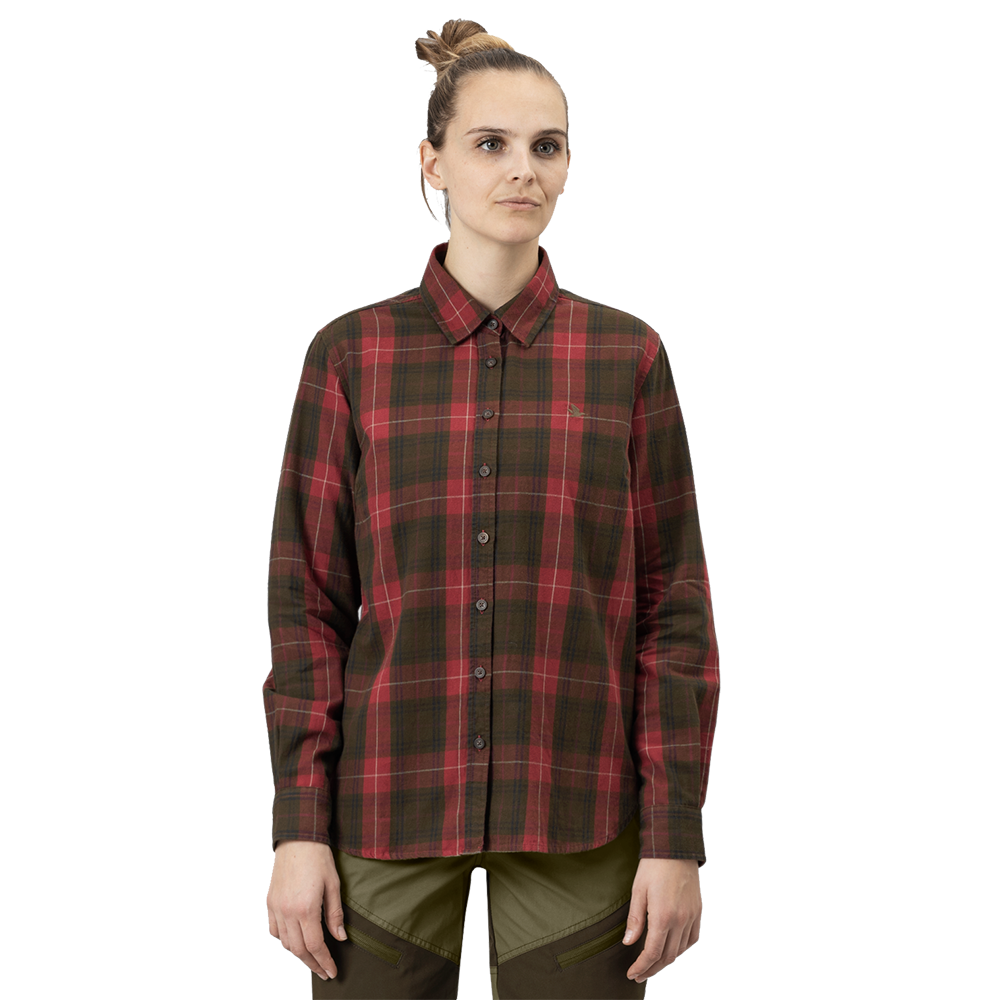 Selina Hemd Ruby red kariert - Seeland