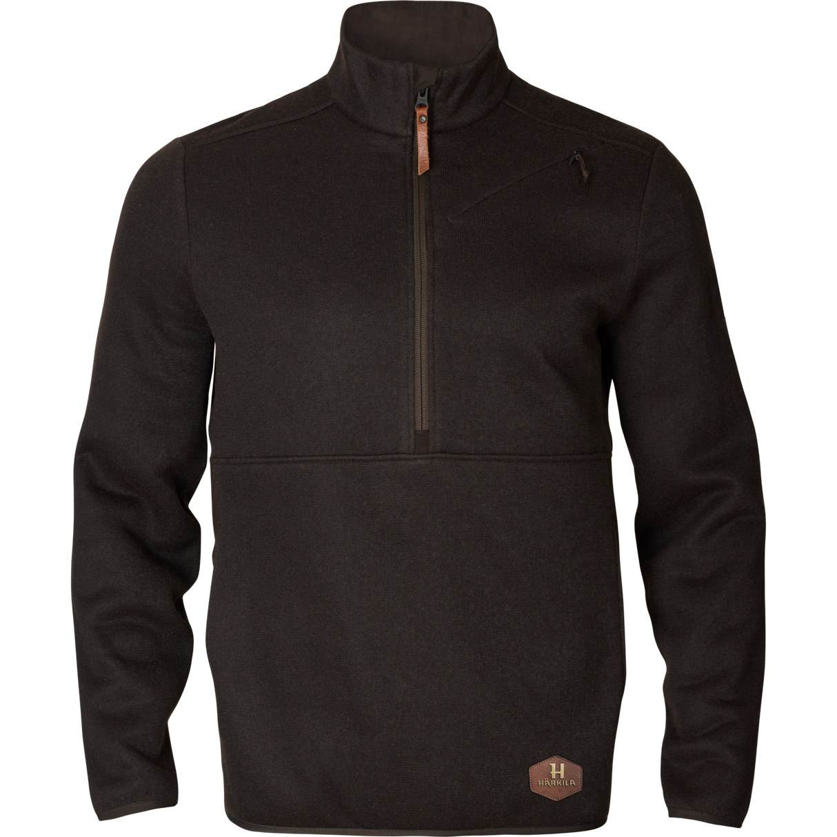 Metso Pullover mit halbem Reißverschluss Shadow brown - Härkila