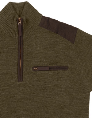 Buckthorn Pullover mit Halbzipper Shaded olive melange - Seeland
