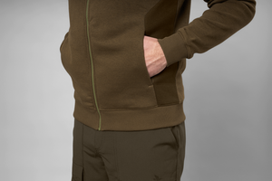 Cross Kapuzenpullover mit Reißverschluss Dark Olive - Seeland