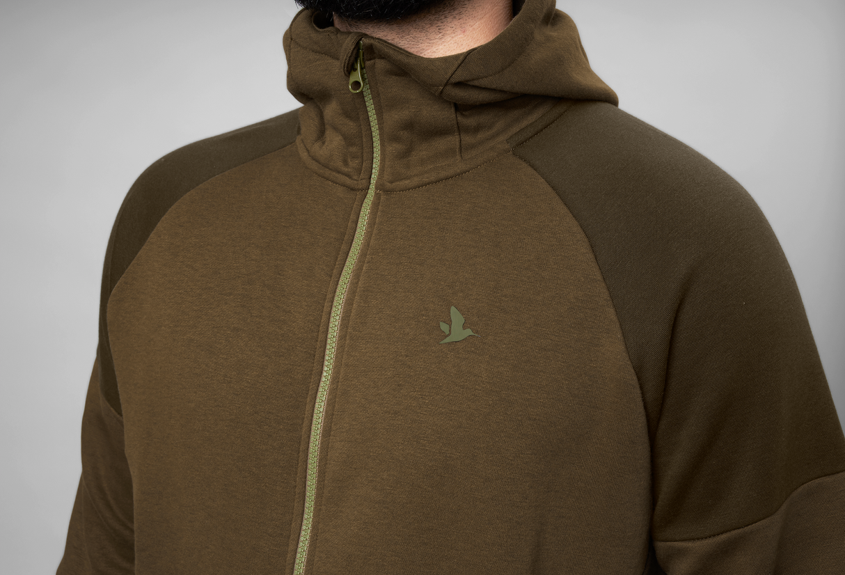 Cross Kapuzenpullover mit Reißverschluss Dark Olive - Seeland