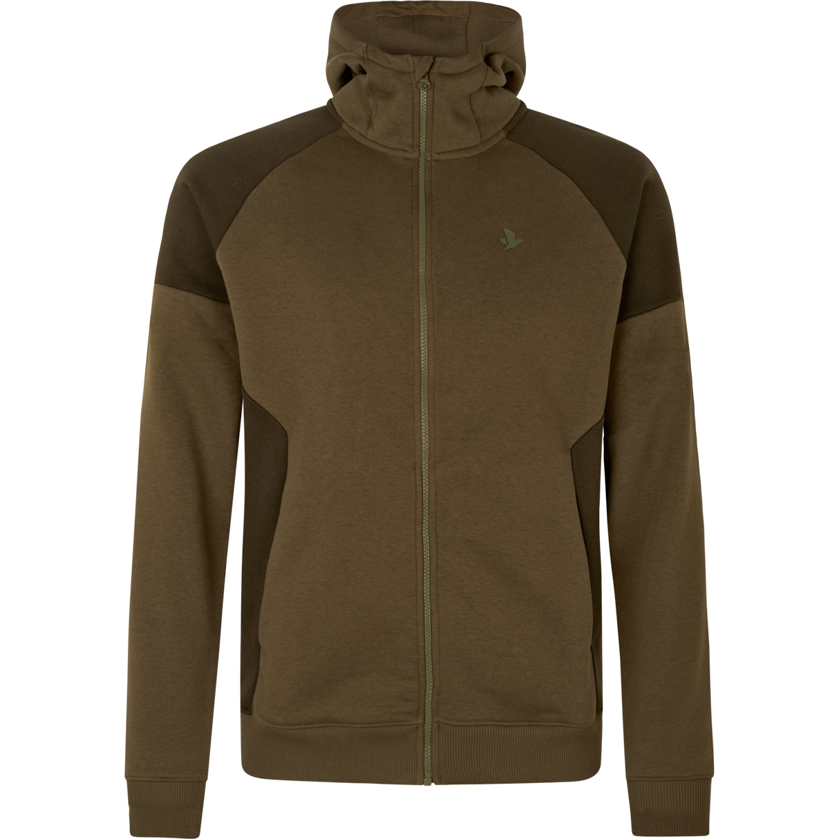 Cross Kapuzenpullover mit Reißverschluss Dark Olive - Seeland