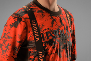 Wildboar Pro - Langarm-T-Shirt AXIS MSP®Orange Blaze/Shadow brown - Härkila
