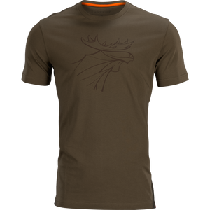 Grafisches T-Shirt 2er-Pack - Willow green/Grau - Härkila