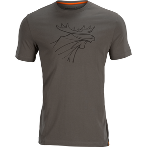 Grafisches T-Shirt 2er-Pack - Willow green/Grau - Härkila