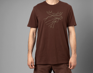 grafisches T-Shirt 2er-Pack - Willow green/Burgundy - Härkila