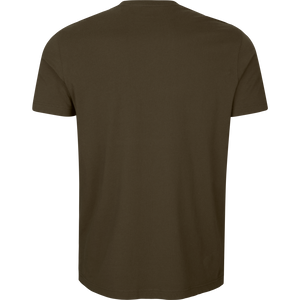 grafisches T-Shirt 2er-Pack - Willow green/Burgundy - Härkila