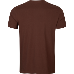 grafisches T-Shirt 2er-Pack - Willow green/Burgundy - Härkila