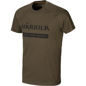 Logo T-Shirt 2er-Pack Willow green/Slate brown - Härkila