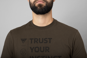 Instinct S/S T-Shirt Shadow brown - Härkila