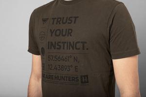 Instinct S/S T-Shirt Shadow brown - Härkila