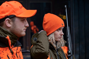 Ian Reversible - czapka Hi-vis orange/Pine green - Seeland