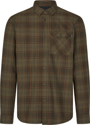 Glen Flanellhemd – Pine Green/Dark Navy Check – Seeland