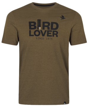 Vogel-Liebhaber T-Shirt Dark Olive Melange - Seeland