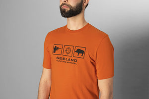 Lanner T-Shirt - Melange Gold Flame - Seeland