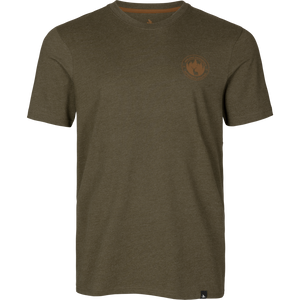 Saker T-Shirt - Pine green melange - Seeland