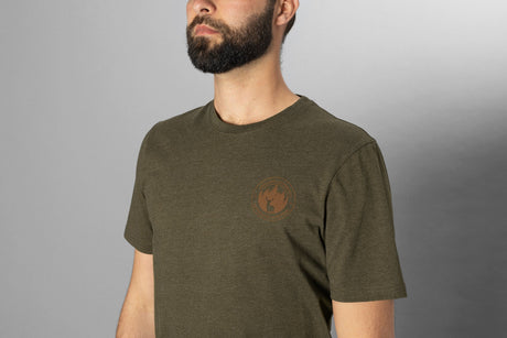 Saker T-Shirt - Pine green melange - Seeland