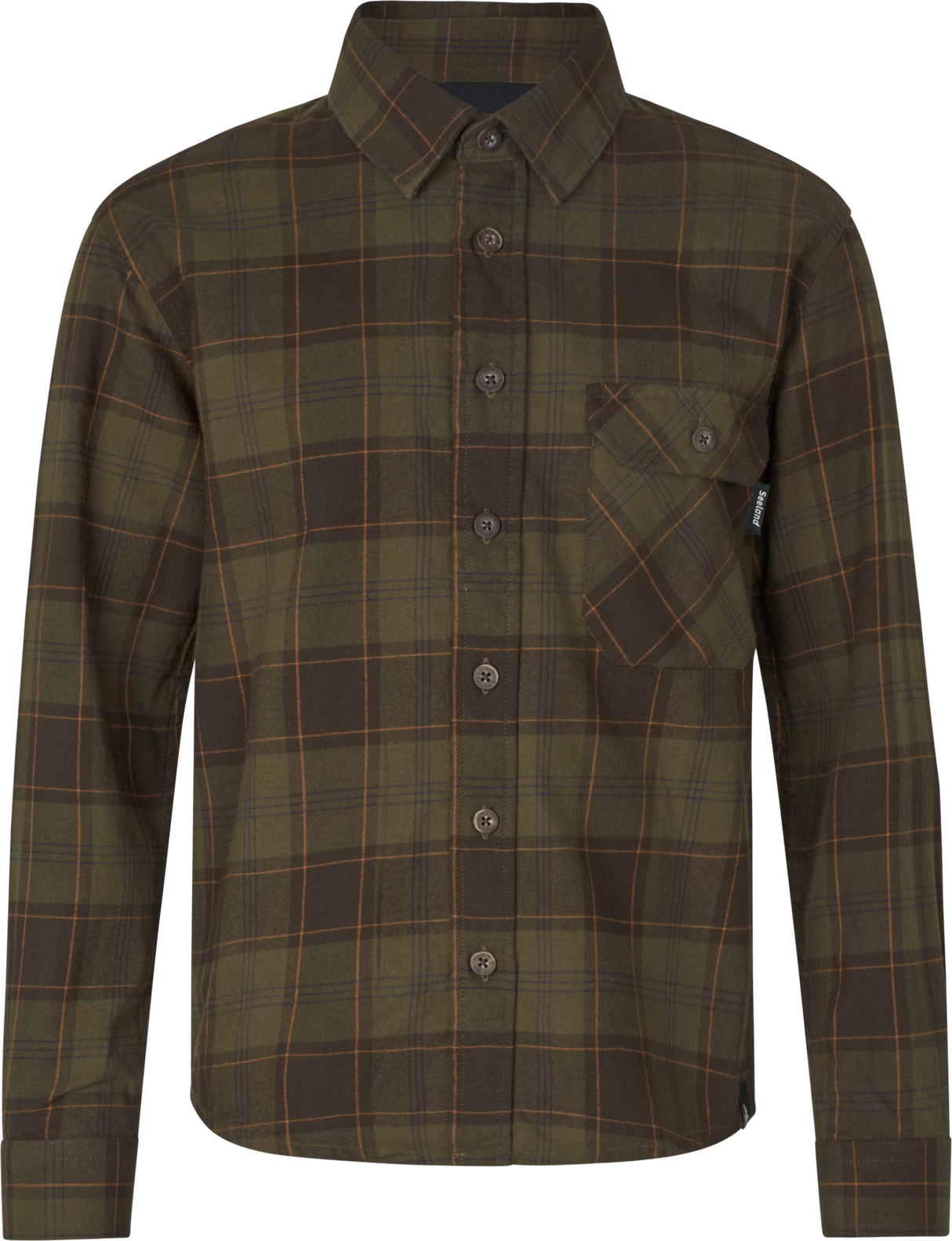 Flanellhemd - Pine Green/Dark Navy Check - Glen Junior – Seeland