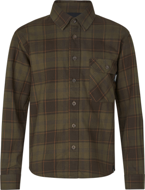 Flanellhemd - Pine Green/Dark Navy Check - Glen Junior – Seeland