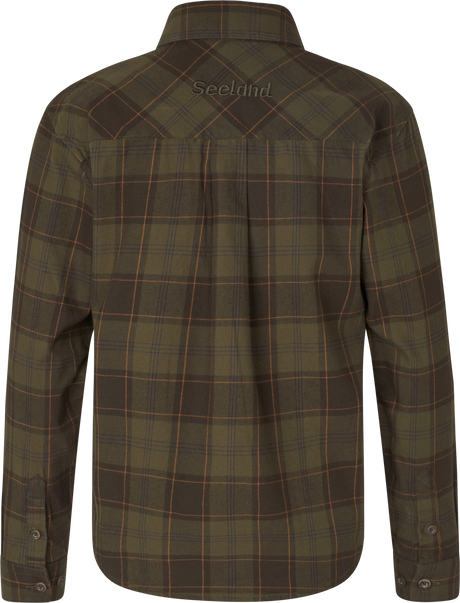 Flanellhemd - Pine Green/Dark Navy Check - Glen Junior – Seeland