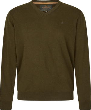 Pullover mit V-Ausschnitt – Light Pine – Seeland