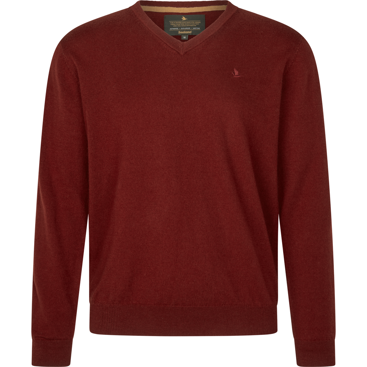 Pine V-Neck Pullover - Merlot