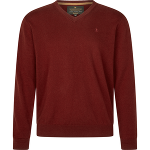 Pine V-Neck Pullover - Merlot