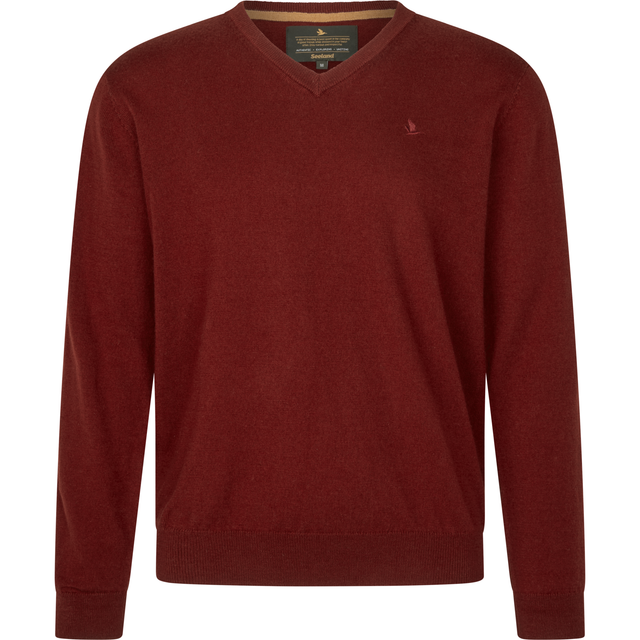 Pine V-Neck Pullover - Merlot