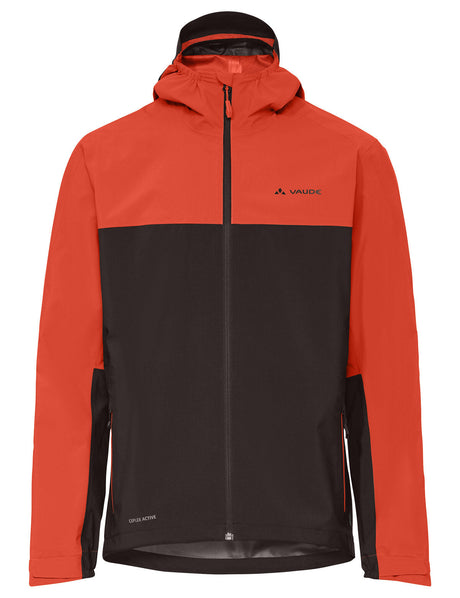 Męska kurtka Moab Rain Jacket glowing red/black - Vaude