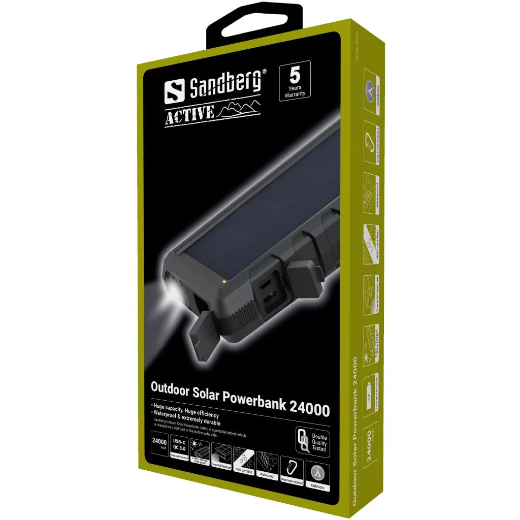 Solar Powerbank 24000mAh - Sandberg