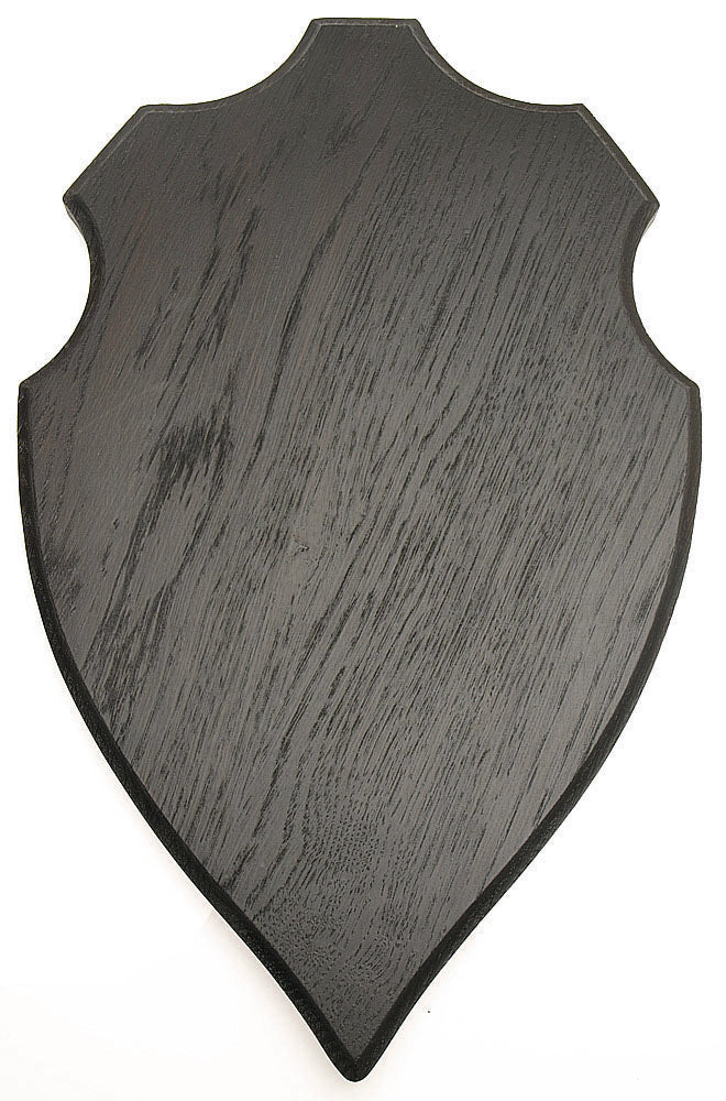 Geweihtafel Hirsch - Dunkle Eiche 37,5 x 23,5 cm
