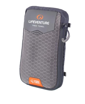 HydroFibre Trek Handtuch, Grau, Groß – Life Venture