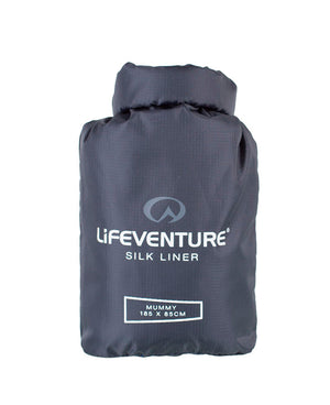 Seiden-Inlett für Schlafsack, Mumienform, Grau – Life Venture