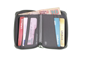 RFID-Bi-Fold-Geldbörse, recycelt, Oliv – Life Venture