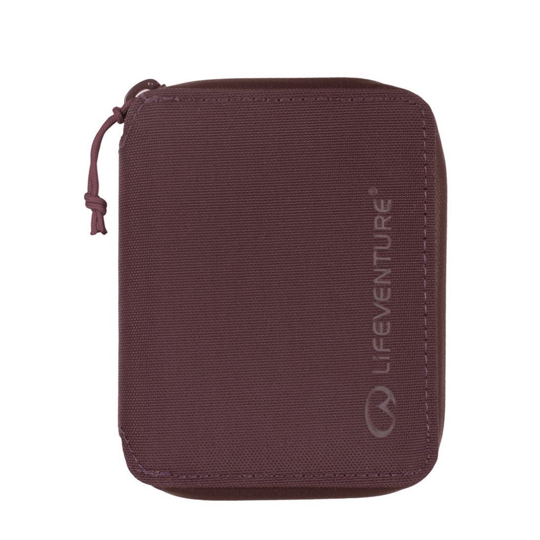 RFID Bi Fold Wallet, Recycled, Plum - Life Venture