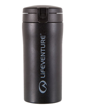 Thermobecher mit Klappdeckel Matt Schwarz – Life Venture