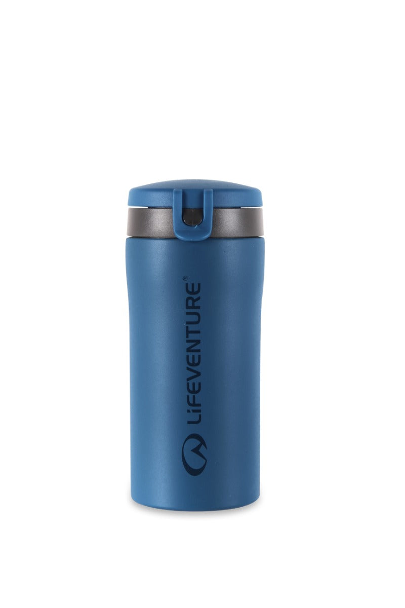Thermobecher mit Klappdeckel, Matt Cobalt – Life Venture