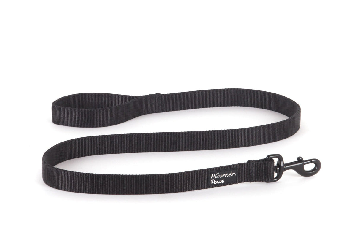 Extra robuste Hundeleine, Schwarz – Mountain Paws