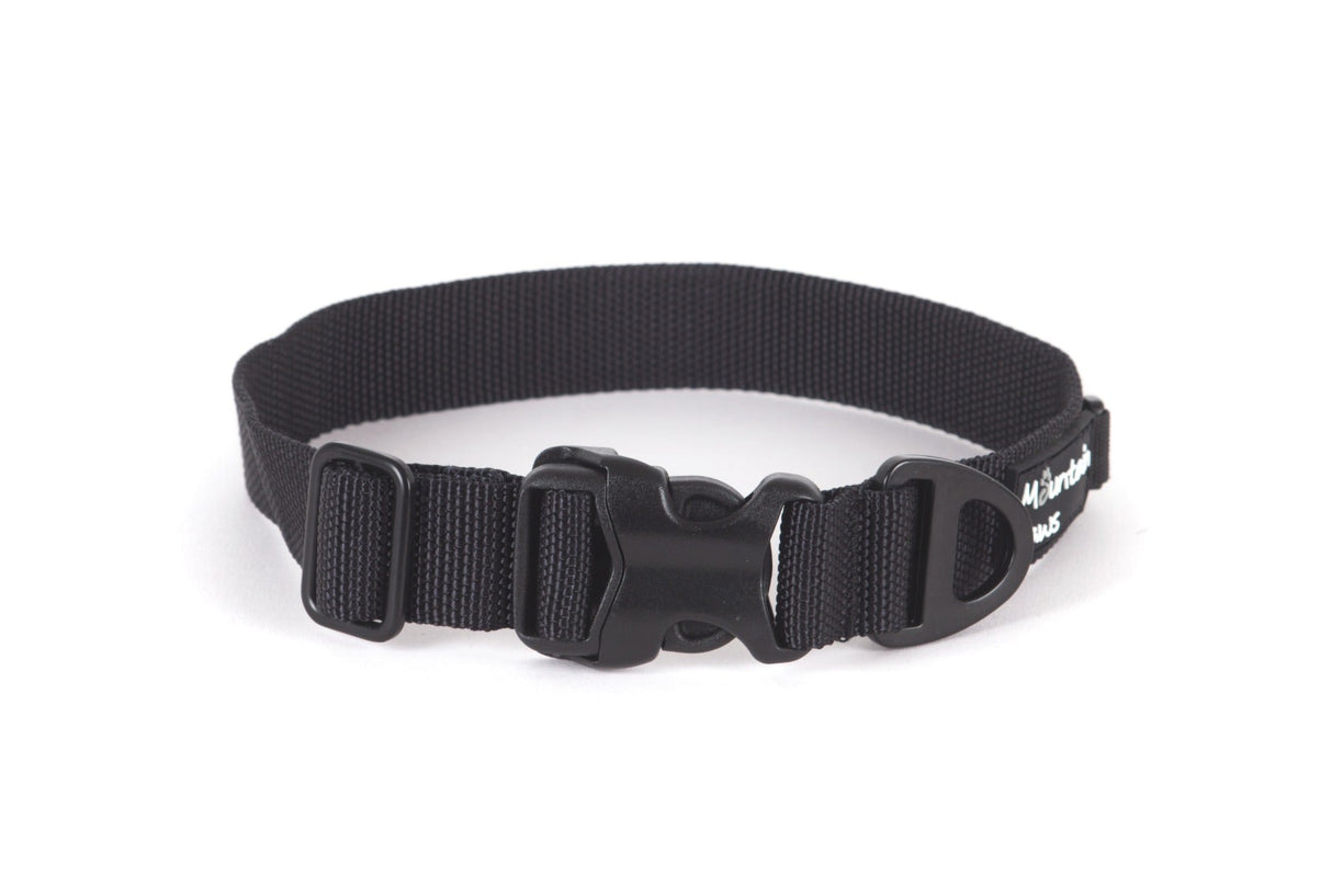 Extra robustes Hundehalsband, Größe M, Schwarz – Mountain Paws