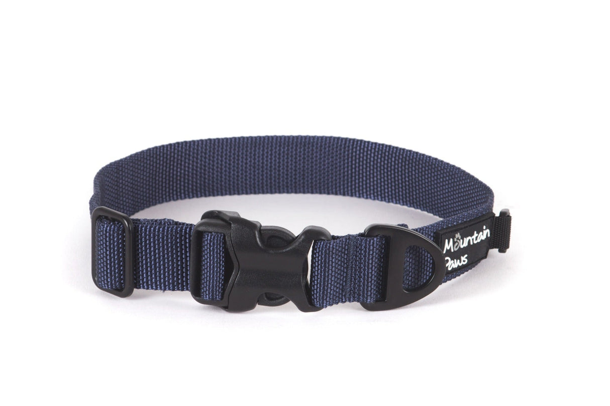 Extra robustes Hundehalsband, Groß, Marineblau – Mountain Paws