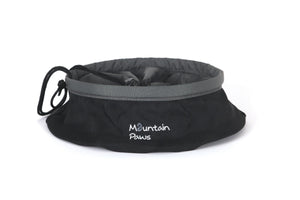 Zusammenklappbare Futterschüssel Schwarz – Mountain Paws