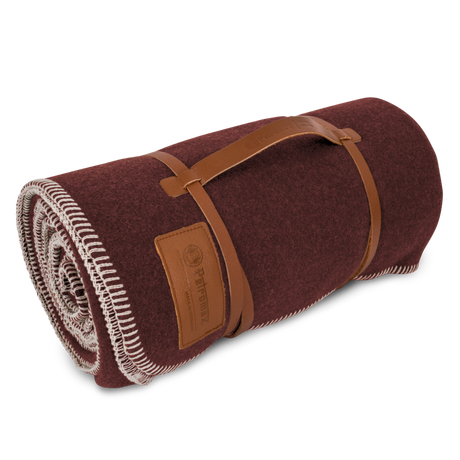 Petromax Wolldecke 150 x 200 cm smoky – Bordeau Red/Chocolate Brown – Petromax