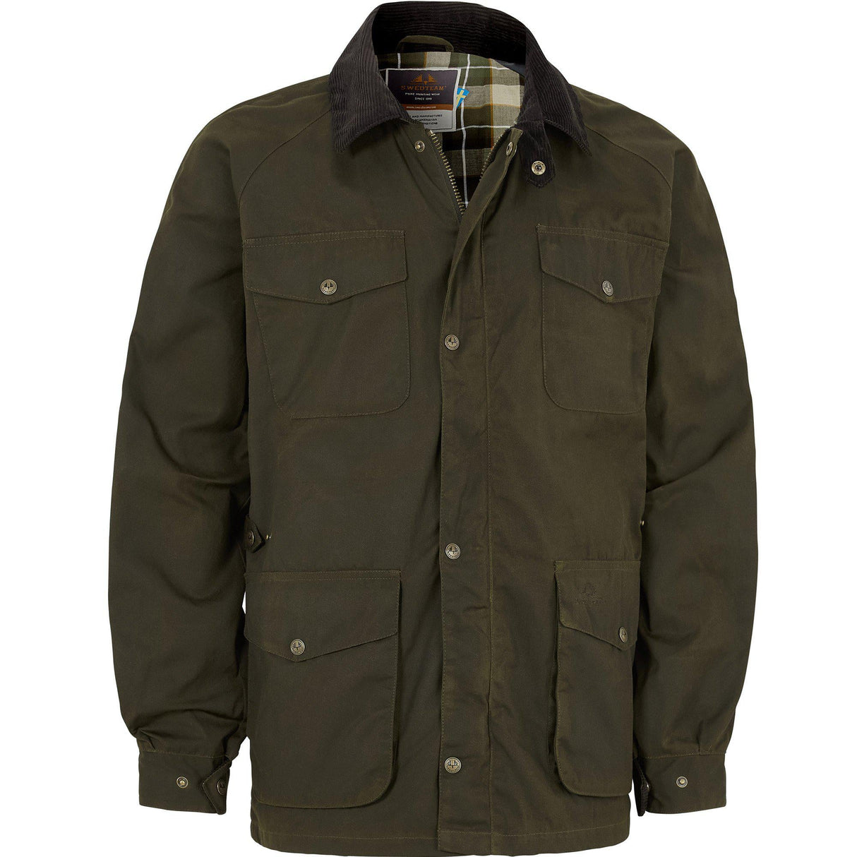 1919 Gewachste Damen Jagdjacke Hunting Green - Swedteam