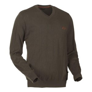 Crest Pullover mit V-Ausschnitt Grün - Swedteam