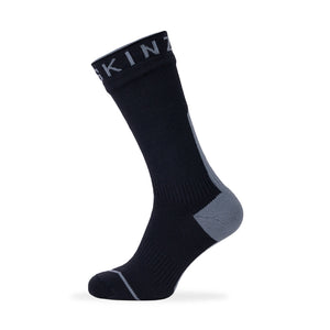 Briston WP All Wt. Mid-Socke mit Hydrostop Schwarz/Grau – Sealskinz