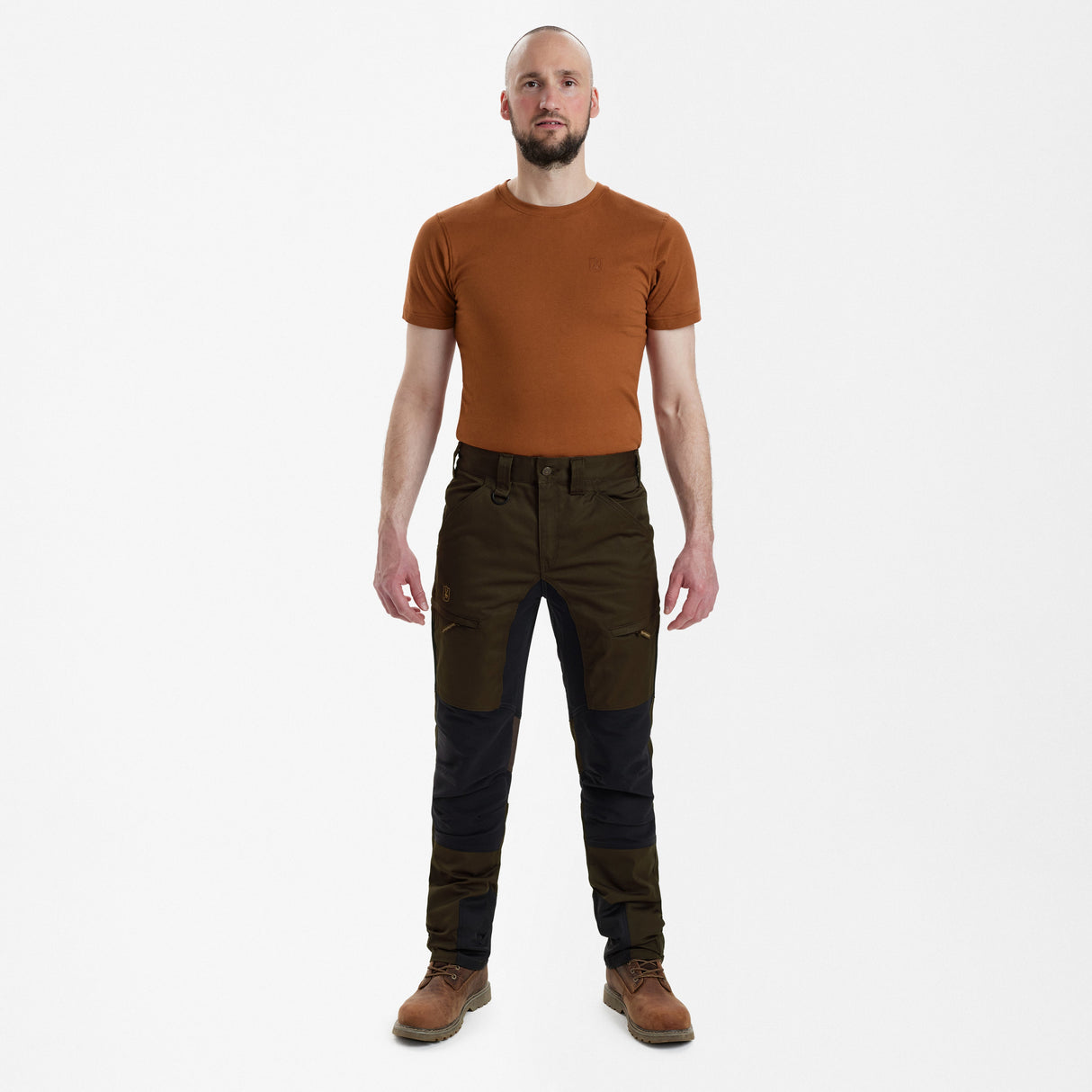 Rogaland Stretchhosen mit Kontrast - Kurz - Fallen Leaf - Deerhunter