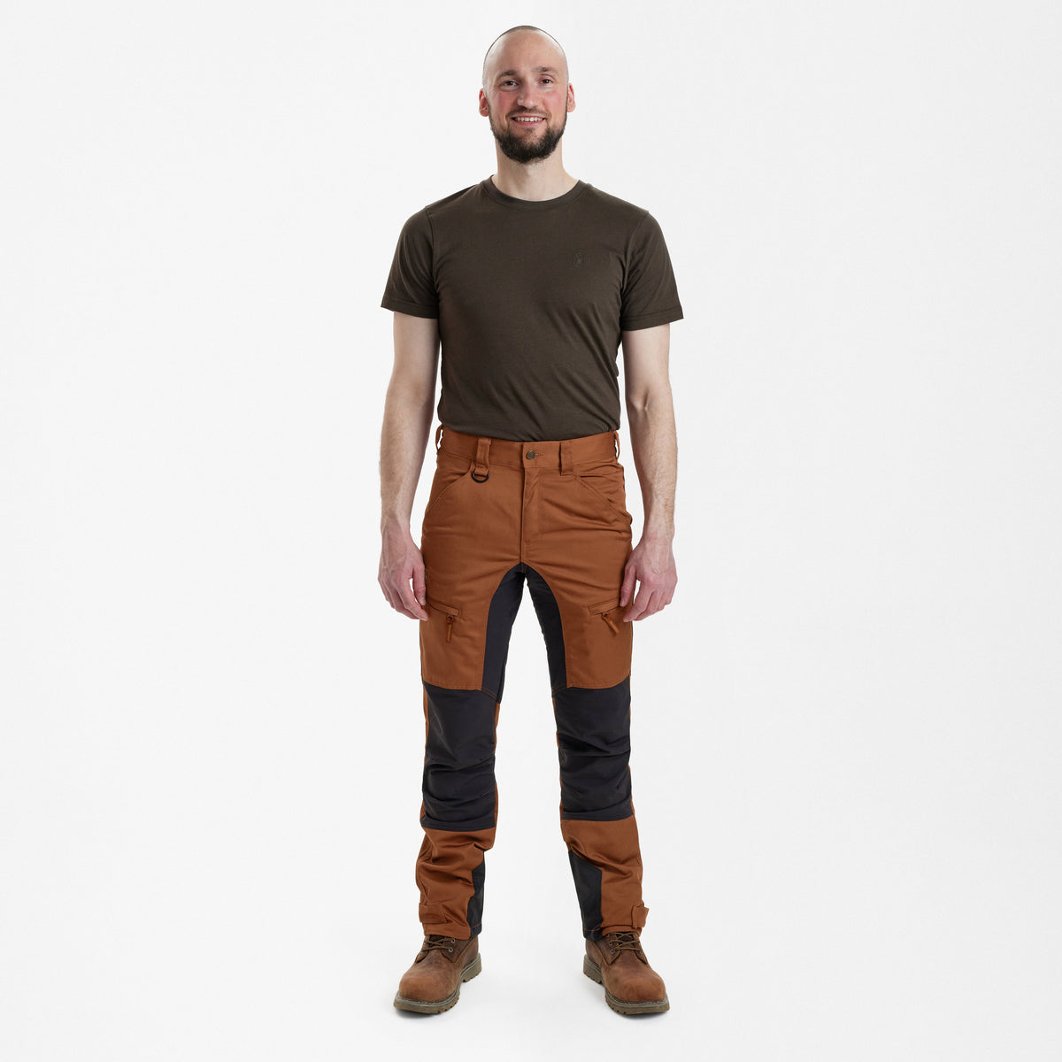 Spodnie stretch Rogaland - Kontrast Orange - Deerhunter