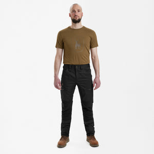 Rogaland Stretchhose mit Kontrast - Kurz - Schwarz - Deerhunter